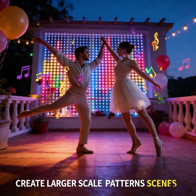 Lighting Christmas Decor - スマート400LEDカーテンライト、音楽同期DIYフェアリーストリングライト、クリスマスウェディングパーティーの窓飾り用