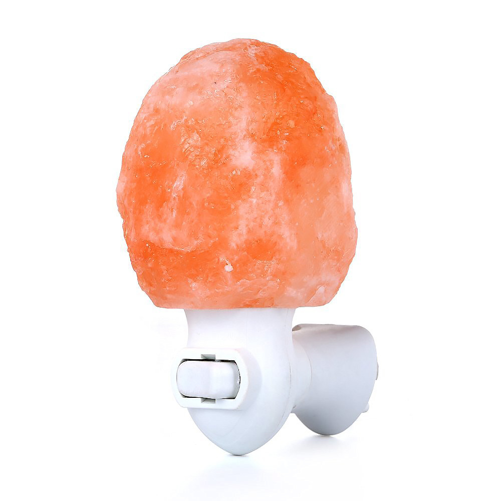 Himalayan Salt Lamp - F5 LEDナイトライト ヒマラヤ岩塩ランプ ベッドサイドランプ 家庭用装飾 空気清浄機能付き
