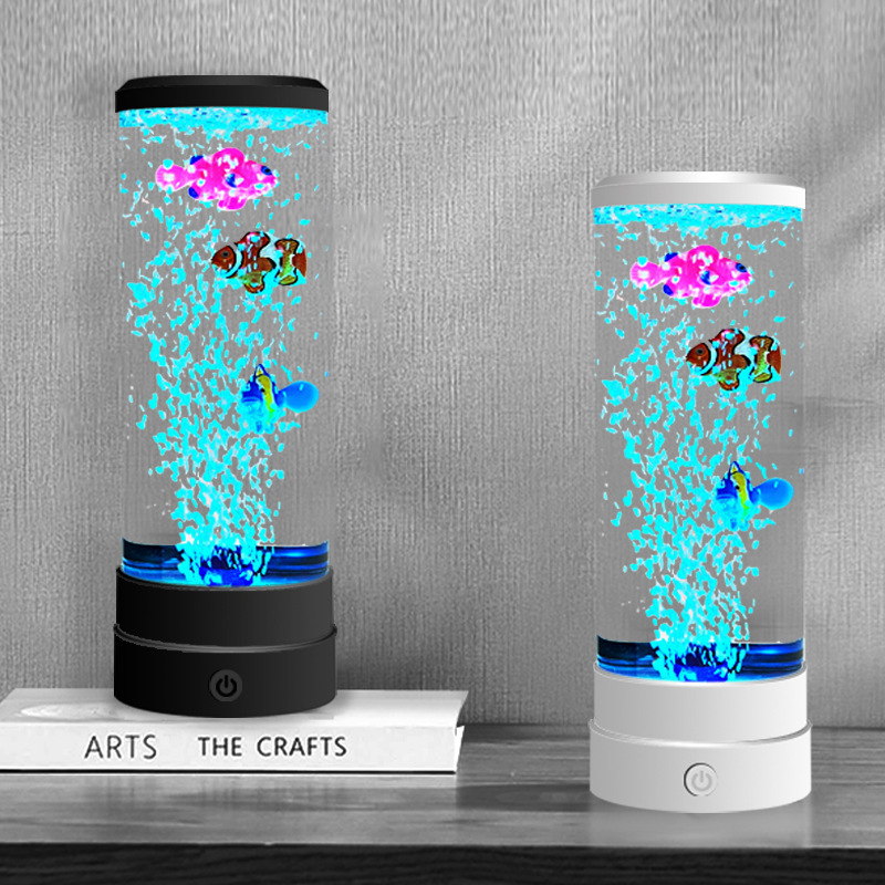 模擬LEDマルチカラーバブルフィッシュ雰囲気ホームデコレーシ - Lighting Christmas Decor のレビューと価格