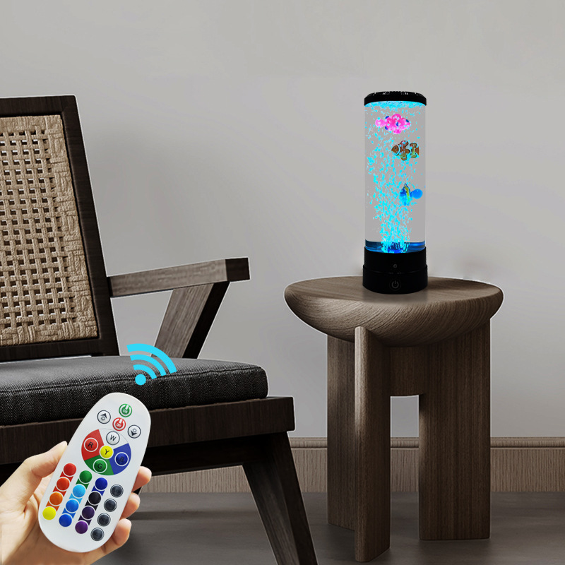 模擬LEDマルチカラーバブルフィッシュ雰囲気ホームデコレーシ - Lighting Christmas Decor のレビューと価格