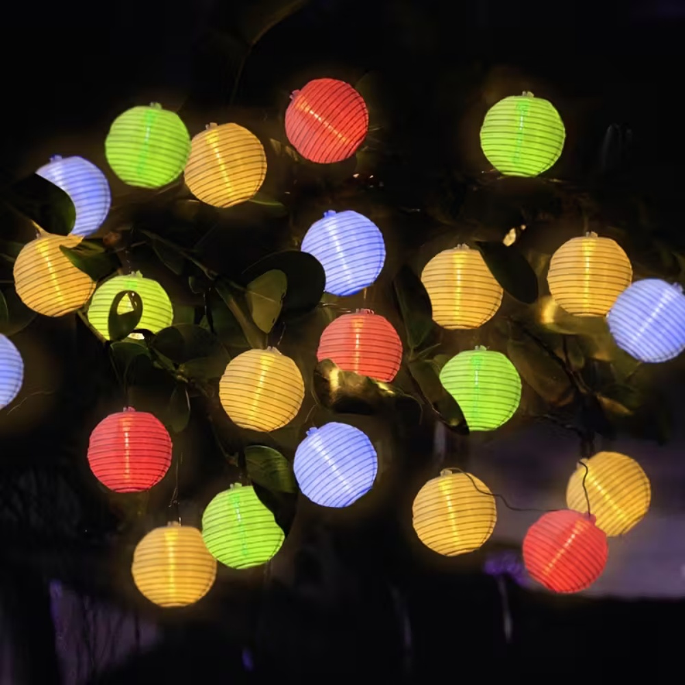 10LED/20LEDペーパーランタンストリングライト、電池 - Lantern Paper Solar のレビューと価格