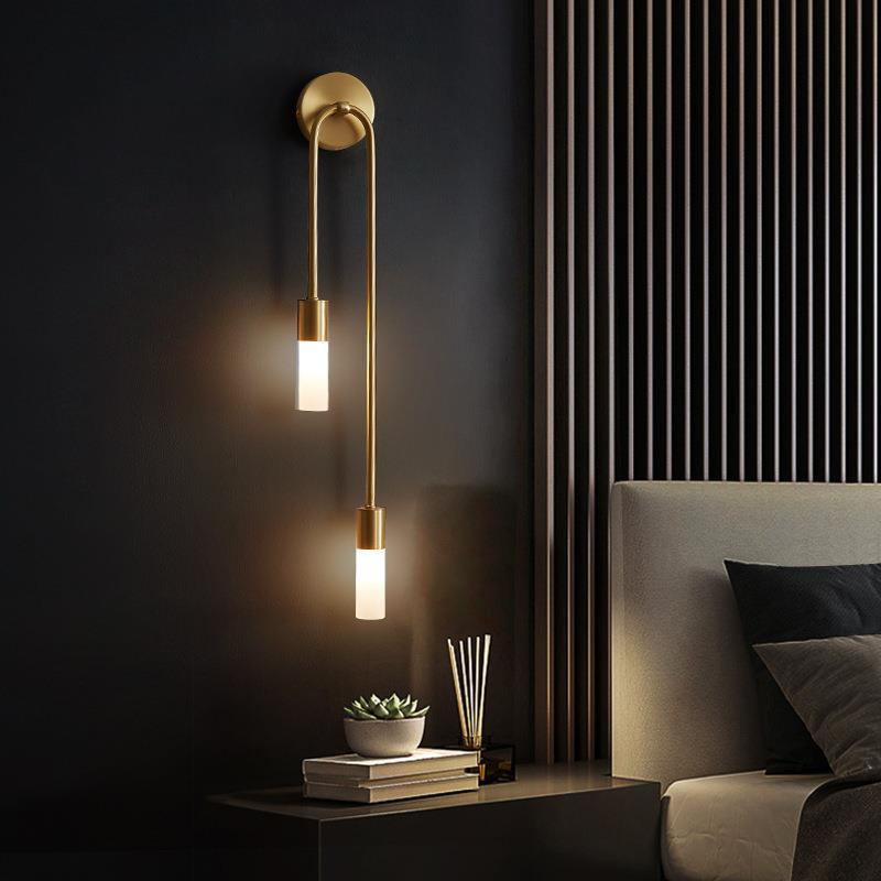 レトロ背景リビングルーム通路寝室ランプベッドサイド北欧クリエ - Led Lighting Decor のレビューと価格