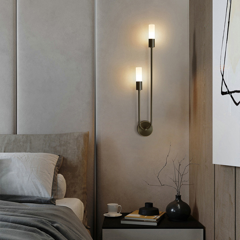 レトロ背景リビングルーム通路寝室ランプベッドサイド北欧クリエ - Led Lighting Decor のレビューと価格