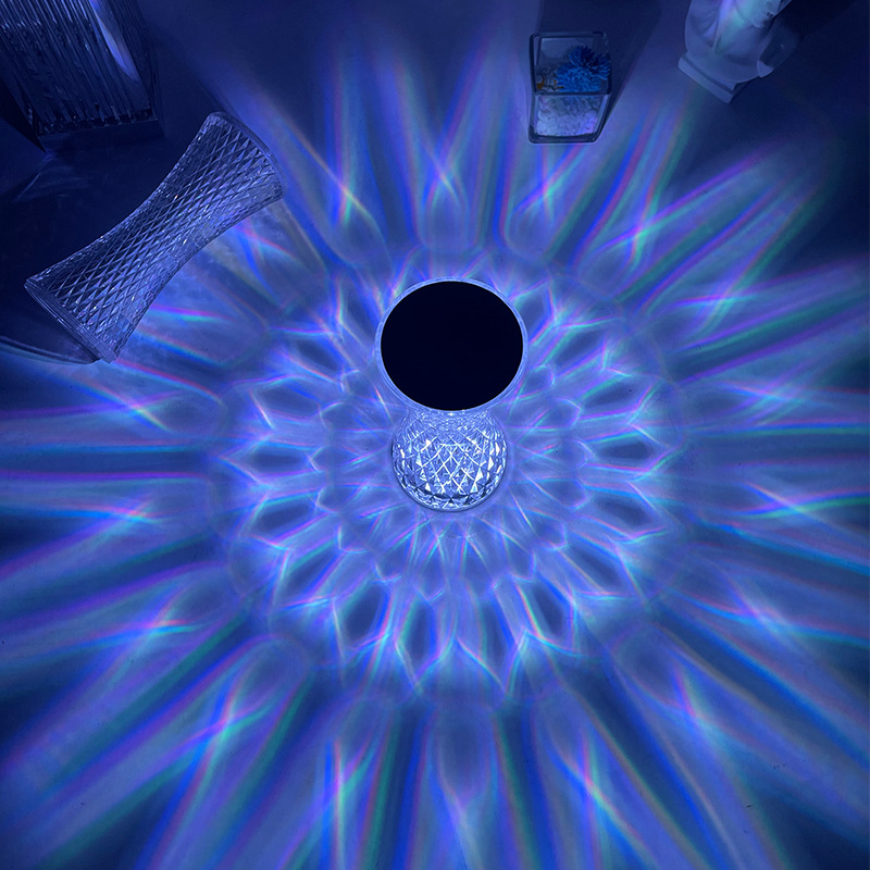 クリスタルベッドサイドテーブルランプクリスマスアクリル装飾ナ - Led Lighting Decor のレビューと価格