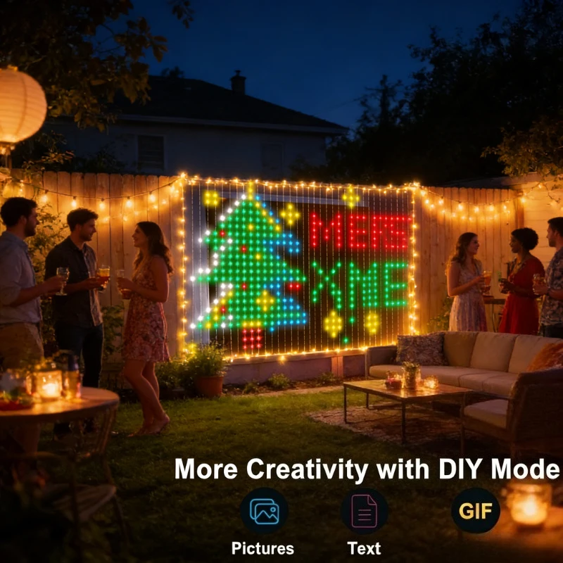 スマート400LEDカーテンライト、音楽同期DIYフェアリー - Lighting Christmas Decor のレビューと価格