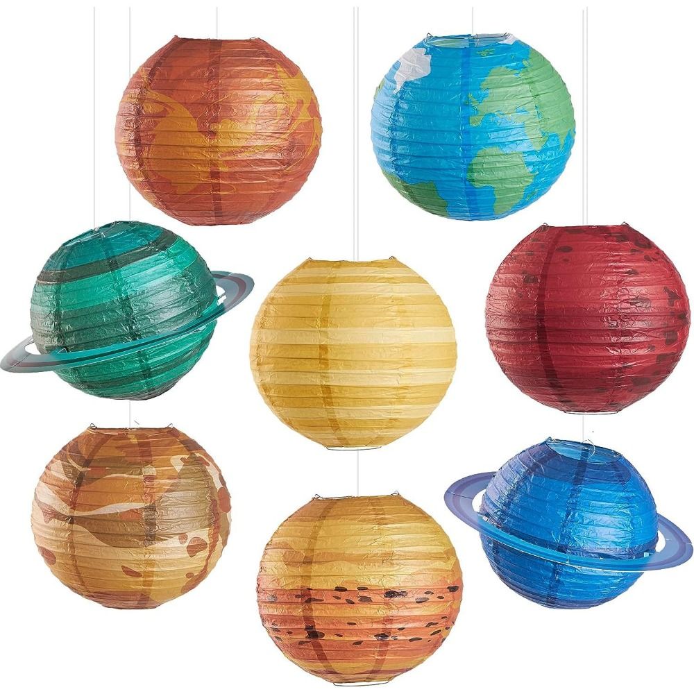 折りたたみ式吊り下げ惑星ペーパーランタン、ポータブルペーパー - Lantern Paper Solar のレビューと価格