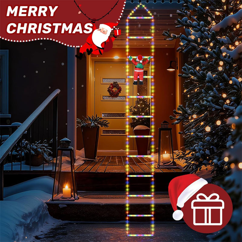 LEDクリスマスライト クリスマス装飾用はしご型ライトストリ - Lighting Christmas Decor のレビューと価格