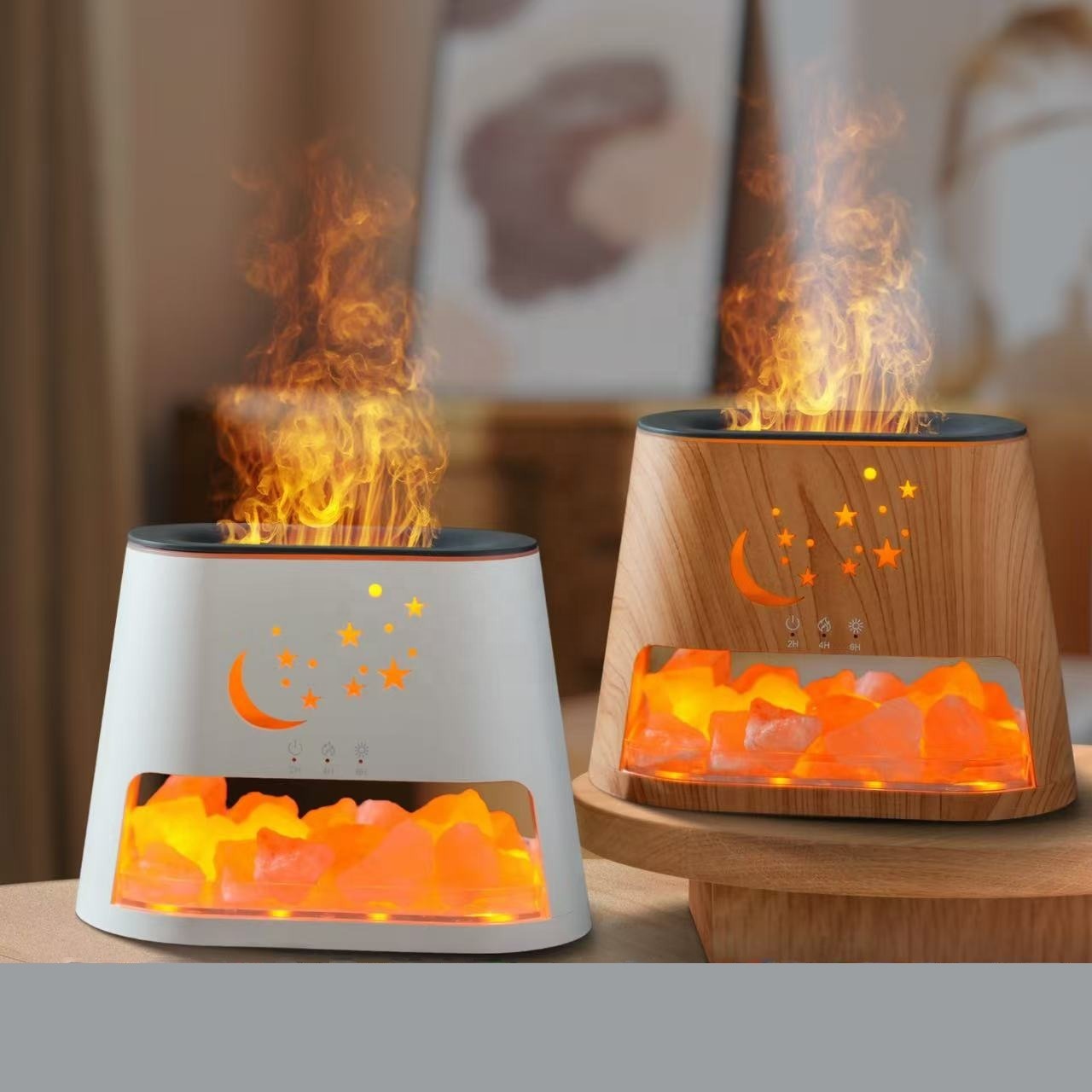 250ML アロマセラピーエッセンシャルオイルディフューザー - Himalayan Salt Lamp のレビューと価格