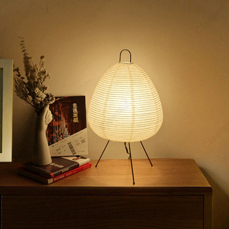 和風デザイン紙テーブルランプ三脚ライスペーパーテーブルランプ - Lantern Paper Solar のレビューと価格
