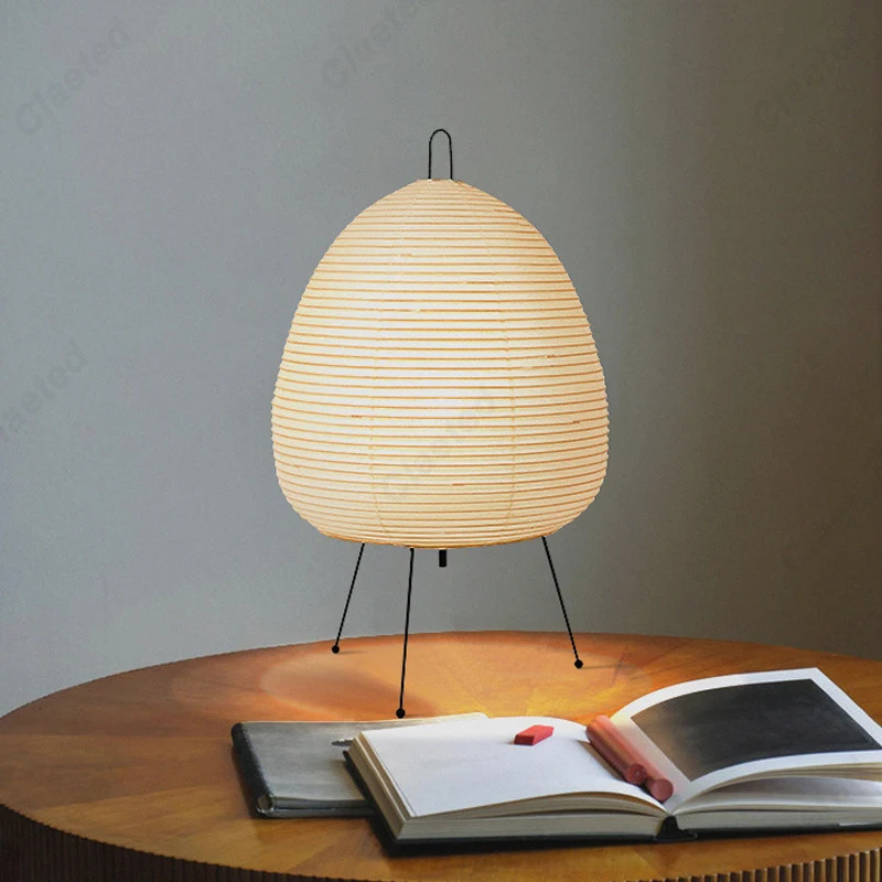 和風デザイン紙テーブルランプ三脚ライスペーパーテーブルランプ - Lantern Paper Solar のレビューと価格