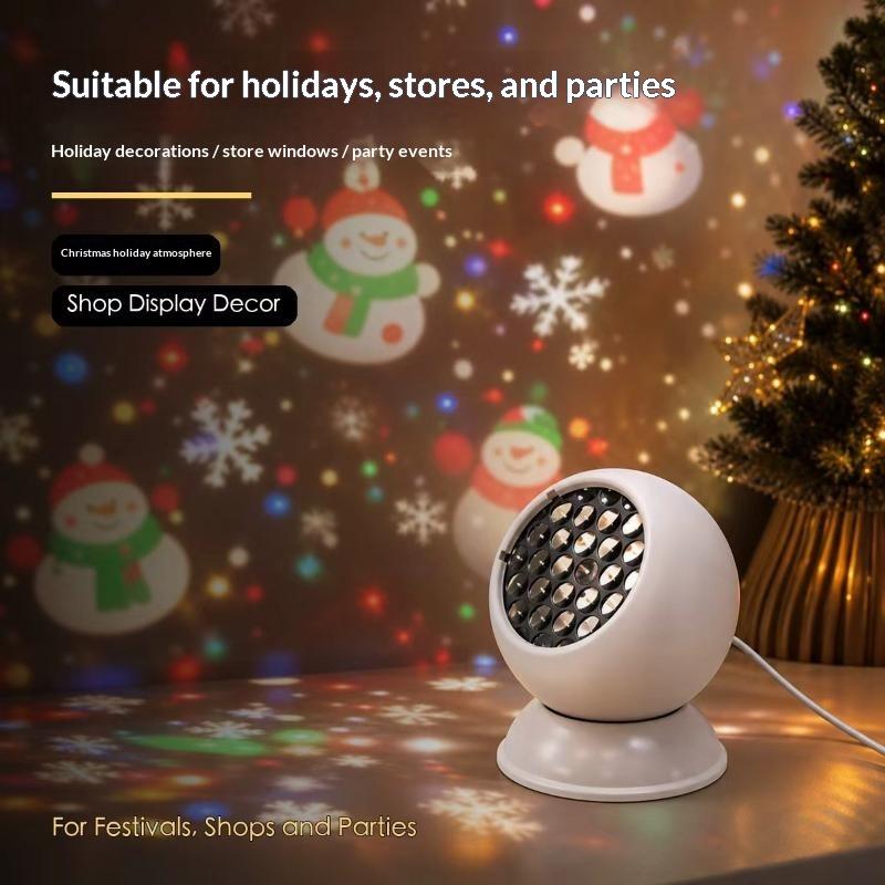 クリスマスLEDスノーフレークプロジェクターライト、間接照明 - Lighting Christmas Decor のレビューと価格