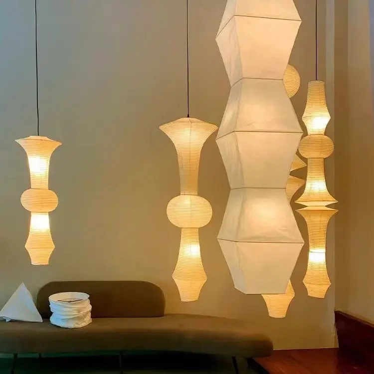 日本のアートランタンライト、クリエイティブな野口式ペンダント - Lantern Paper Solar のレビューと価格