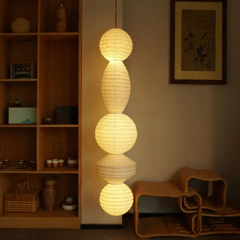 日本のアートランタンライト、クリエイティブな野口式ペンダント - Lantern Paper Solar のレビューと価格