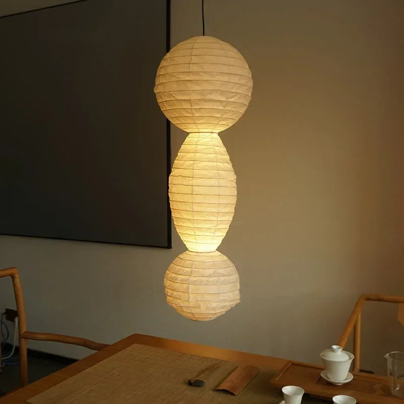 日本のアートランタンライト、クリエイティブな野口式ペンダント - Lantern Paper Solar のレビューと価格