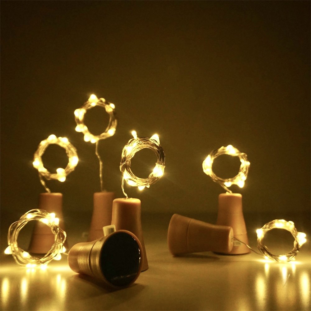 ワインボトルチェーン,銅線,妖精,コルク形状,クリスマスラン - Lantern Paper Solar のレビューと価格