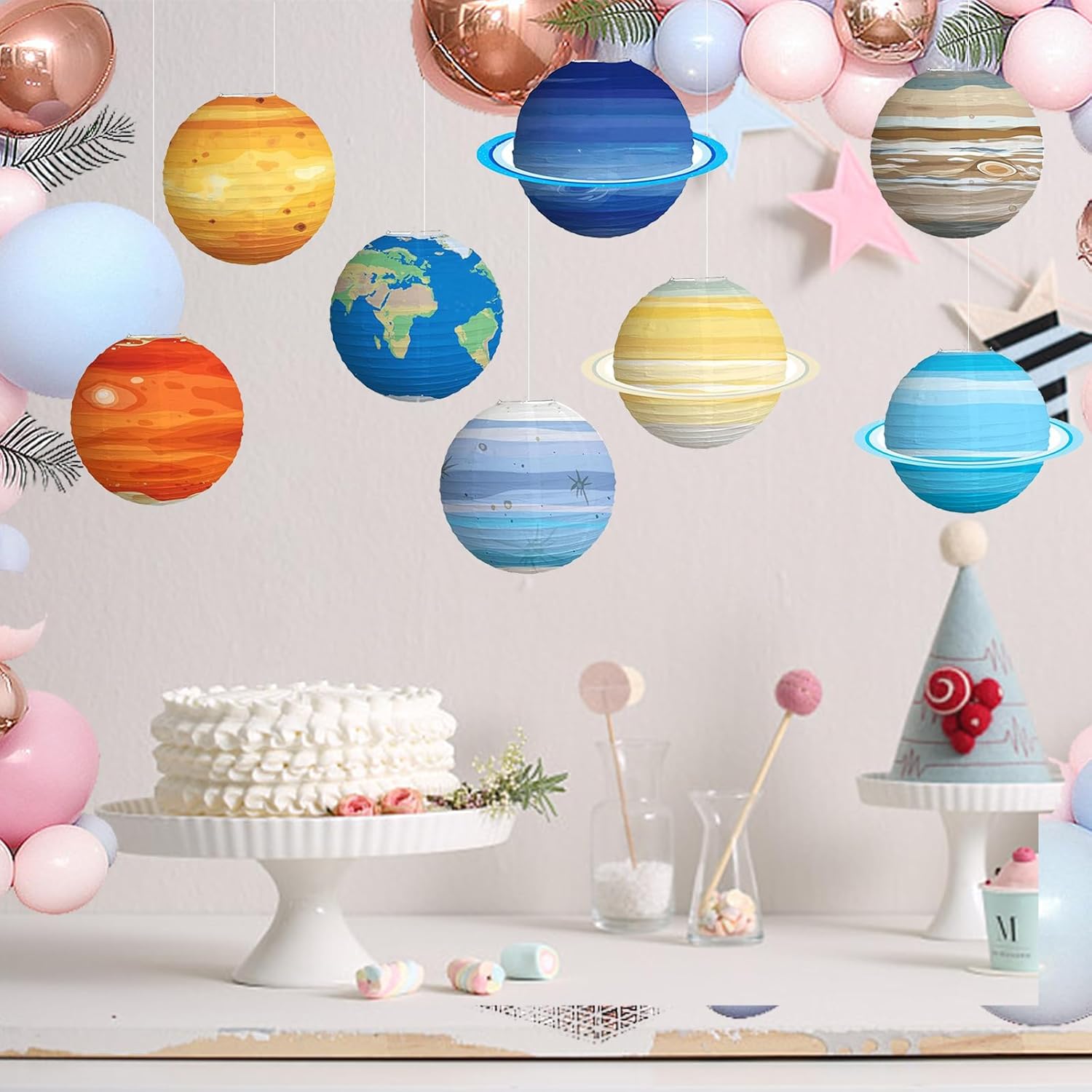 太陽系の8つの惑星,紙のボール,ランタン,銀河,誕生日パーテ - Lantern Paper Solar のレビューと価格