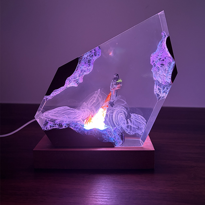 SFアニメフィギュア生物樹脂製テーブルライトクリエイティブア - Lighting Christmas Decor のレビューと価格