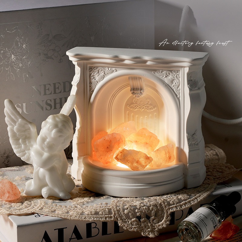 ヴィンテージナイトライトオーナメント、家庭用デスクトップ暖炉 - Himalayan Salt Lamp のレビューと価格