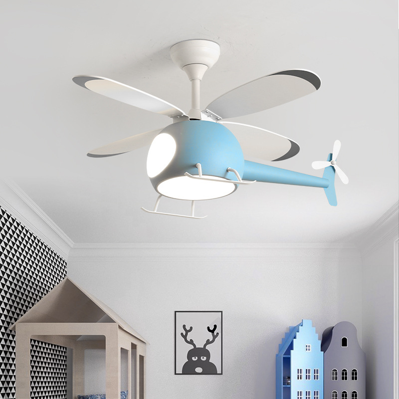 現代のクリエイティブ漫画飛行機ファンライトシンプルな装飾 L - Led Lighting Decor のレビューと価格