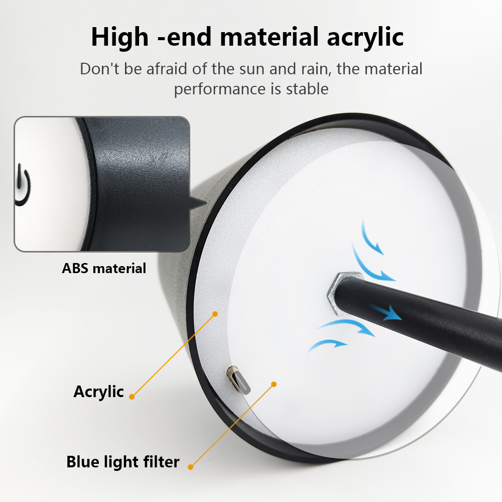 LED充電式デスクライトワイヤレステーブルランプ無段階調光タ - Led Lighting Decor のレビューと価格