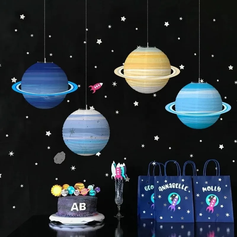 8つの惑星をモチーフにした宇宙ペーパーランタン。子供向けのソ - Lantern Paper Solar のレビューと価格